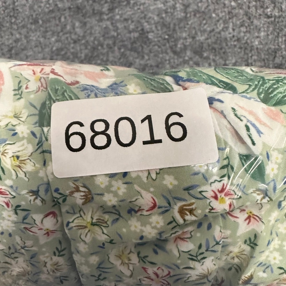 Leslie Fay Dress Womens Size S Petite Green Floral Pleated Elastic Waist Midi - Picture 6 of 6